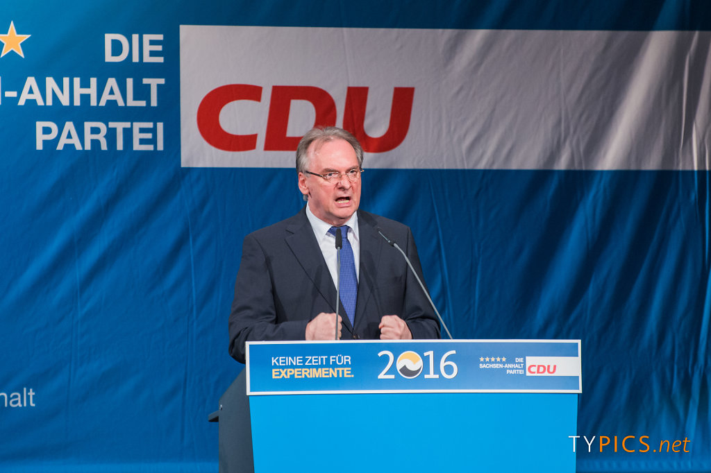Wahlkampfabschluss mit Angela Merkel zur Landtagswahl 2016 in Halle (Saale)